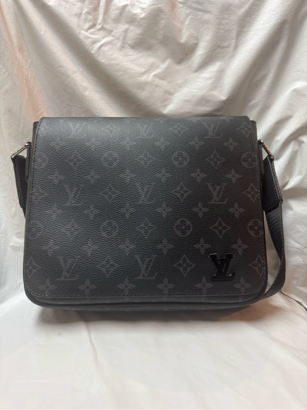 Louis Vuitton Monogram Eclipse Messenger Bag in Black